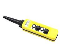 1 Uds XAC-A471 botón de viaje a prueba de lluvia interruptor de Control de grúa polipasto de cadena controlador de elevación colgante 4 botones amarillo