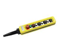 1 Uds XAC-A8713 caja de interruptor de botón de Control de grúa de tráfico impermeable for elevador arriba abajo izquierda derecha interruptor de parada de emergencia amarillo