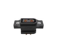 1 Uds XT60 XT60E-F conector hembra dorado/latón ni plateado adaptador de conexión de enchufe de corriente grande for coche RC DIY(1Pcs Black)