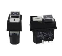 1 Uds. YH02-A interruptor electromagnético negro AC 250V 16A 4/5 pines puede reemplazar el interruptor de seguridad de arranque KJD16 KLD-28protection(4 PIN)