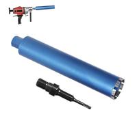 1 ¼ UNC corona de diamante con 10 mm Turbo | L 460 mm | Ø 92 mm | 8 segmentos | SDS-plus, corona de perforación de diamante para taladros de núcleo, corona de perforación en seco y húmedo para