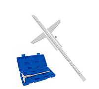 1 unid 0-150mm 200 mm Profundidad Vernier Calibrador de acero al carbono Ruler de alta precisión Profundidad de profundidad de acero inoxidable Instrumento de instrumento Herramientas de medición-_0-150mm