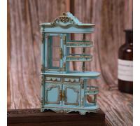 1 unid 1/12 Escala Antiguo Europeo Dollhouse Muebles Unidad de Almacenamiento en Miniatura simulación Modelo de Juguete, Dollhouse Display Stand decoración Accesorios