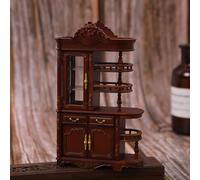 1 unid 1/12 Escala Antiguo Europeo Dollhouse Muebles Unidad de Almacenamiento en Miniatura simulación Modelo de Juguete, Dollhouse Display Stand decoración Accesorios
