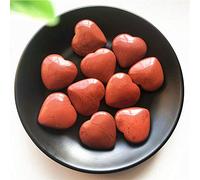 1 UNID 30mm Natural Red Jasper Corazón En forma de piedra CRISTAL CRISTAL TIRVADO TALLADO PALMA DE PALA PIEZAS NATURALES Y MINERALES-1 PC