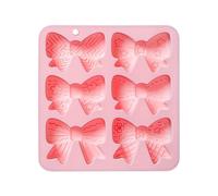 1 unid arco chocolate molde de silicona, 6 cavidades mini arcos azúcar caramelo molde bowknot pastel pop molde DIY Cupcake toppers pastel decoración para cumpleaños boda fiesta