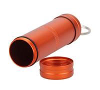1 unid caja de la caja de la píldora a prueba de agua Mini píldoras caja contenedor acero inoxidable/aleación de aluminio botella de medicina llavero para exterior, 03