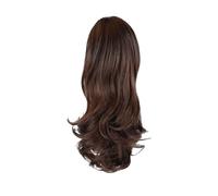 1 UNID Clip de Extensión de Cola de Caballo Clip Ondulado Rizado En Postizo Una Mandíbula Colas de Caballo Largas Para Mujeres Extensión de Cola de Caballo Clip Recto Ondulado Peluca (Brown, One Size)
