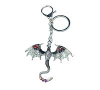 1 unid creativo imitación dragón colorido pintado a mano metal llavero hombres y mujeres moda llavero joyería accesorios regalo