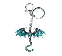 1 unid creativo imitación dragón colorido pintado a mano metal llavero hombres y mujeres moda llavero joyería accesorios regalo