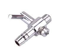 1 unid divisor de flujo de aire palanca de control de la válvula de control de volumen de acuario tubo divisor de gas de acero válvula de control de oxígenoDiseño duradero