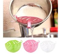 1 unid Durable Propio Hoja Forma Arroz Lavado Tamiz Frijoles Guisantes Limpieza Gadget Cocina Clips HerramientasEl Maravilloso