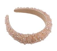 1 unid hecho a mano con cuentas diadema bandas for el cabello for mujeres accesorios for el cabello for mujeres boda boho bandana retro Bling aro de pelo delicado sombreros moda temperamento esponja a
