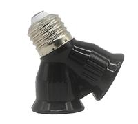 1 Unid Material De Abs a Prueba De Fuego E27 a 2 E27 Titular De Lámpara Convertidor De Bombilla Led Base De Luz E27 a 2e27 Toma De Adaptador De Divisor