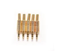 1 unid Mini Jack Jack 1/8 pulgadas 3.5mm Jack Audio Auriculares Estéreo Enchufe Macho Cable Coaxial Adaptador Audio Conector Soldadura Diseño Durable