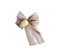 1 unid moda novia blanco rosa tulipán arco nudo horquilla para las mujeres barrette borde clip belleza pelo Herramientas