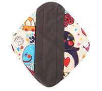 1 unid Paño menstrual de tela de bambú de carbón reutilizable Almohadillas sanitarias lavables 5 colores S(Beige)