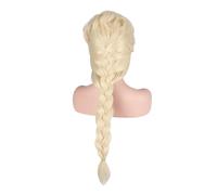 1 unid Princesa de Hielo Frozen Snow Elsa Películas Calientes Color Rubio Trenzas cola caballo largas Pelucas anime for fiesta cosplay
