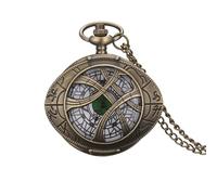 1 unid suéter Cadena Reloj de Bolsillo Creativo Vintage Hueco Ojo Colgante Estudiante Flip Reloj de Cuarzo Recuerdo Personalidad Regalo