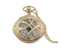 1 unid suéter Cadena Reloj de Bolsillo Creativo Vintage Hueco Ojo Colgante Estudiante Flip Reloj de Cuarzo Recuerdo Personalidad Regalo
