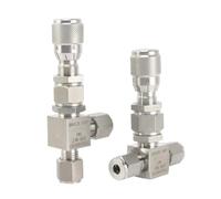 1 unidad 1/16 "1/8" 1/4 "3/8" 1/2 "2 3 4 6 8 10 12 mm tubo de compresión Unión 304 316 de acero inoxidable Micro Regulación Válvula de aguja dosificadora (SS304_FLOW HOLE 1.2MM_STRAIGHT)