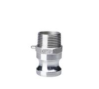 1 unidad, 1/2 ", 3/4", 1 ", 304, aspersor de jardín de acero inoxidable, adaptador de ajuste Camlock, lengüeta Camlock, desconexión rápida for accesorios de bombas de manguera(F,1-1/2")