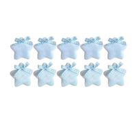 1 unidad/1 par/10 horquillas de felpa en forma de estrella Harajuku con lazo para el pelo para Halloween, coleta de caballo, horquillas para adolescentes