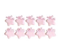 1 unidad/1 par/10 horquillas de felpa en forma de estrella Harajuku con lazo para el pelo para Halloween, coleta de caballo, horquillas para adolescentes