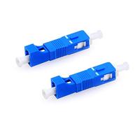 1 unidad ~ 100 piezas conector de modo único 9/40 pies SC macho a LC hembra, convertidor híbrido de fibra óptica Simplex adaptador (2 unidades).