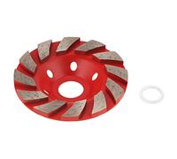 1 Unidad 100Mm Segmento De Diamante Disco De Lija Muela Rectificadora Para Granito Mampostería Piedra Cerámica Concreto Pulido Rueda De Amolar Rojo