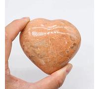 1 unidad, 170g-350g, piedra lunar de melocotón Natural, corazón, piedra de cristal, regalo for decoración, hermoso cristal Inicio Colecciones (Color : 1pc 170g-200g)