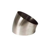 1 unidad 19/25/32/34/38/45/51/57/60/63/76mm 304 soldadura sanitaria de acero inoxidable codo de 30/60 grados(30 Degree,45mm x 1.5mm)