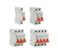 1 unidad 1P 2P 3P 4P CC 250 V-1000 V 10 disyuntores solares mini MCB fusible sistema fotovoltaico energía solar 3/6/10/16/20/25/32/40/50/63/80/100/125 A(4,80A)