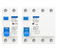 1 unidad 2/4P 10/30/100/300 mA tipo AC A RCCB RCD ELCB Disyuntor de corriente residual electromagnético Disyuntor diferencial Interruptor de seguridad(AC Type,2P_10MA_16A)