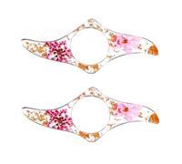 1 unidad/2 soportes para páginas de libro de pulgar, flores secas, marcapáginas de resina, anillo para dedos, soporte para abrelibros, accesorios de lectura para amantes de los libros, lectores, color