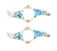 1 unidad/2 soportes para páginas de libro de pulgar, flores secas, marcapáginas de resina, anillo para dedos, soporte para abrelibros, accesorios de lectura para amantes de los libros, lectores, color