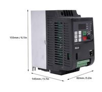 1 Unidad 220v/380V 5,5kw MPPT Solar convertidor de frecuencia de Salida trifásica/accionamiento de Motor de CA for Bomba de Agua(2.2kw 3HP,220v)