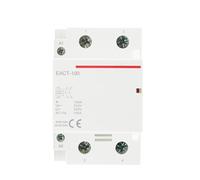 1 unidad, 2P, 100 A, CA, 110 V, 220, 50/60 Hz, controlador de interruptor contactor modular for uso doméstico, 2 NO, NC, NO(2NC-220V)