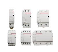 1 unidad 2P/4P 16-100A CA 220V CC 12V/24V 50/60Hz Riel Hogar CA Contactor Modular Interruptor Controlador DIY Hogar Inteligente Hotel(2p-ac 220v,20A-2NC)