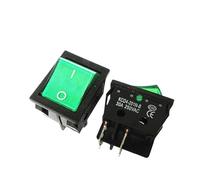 1 unidad, 30/40 A, 250 V CA, alta corriente, encendido/apagado, especial for máquina de anidación, KCD4, punta de plata esterlina, interruptores basculantes de encendido.(GREEN AC220V)