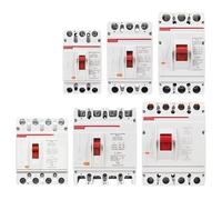 1 unidad 3P 4P CA 400V 100A-630A MCCB Disyuntor de caja moldeada Protector de sobrecarga(4P,160A)