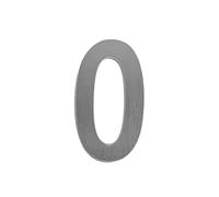 1 Unidad, 5-9 Cm, Número De Casa, Pegatina Acero Inoxidable for Exteriores, Señales Digitales, Placa Dirección, Habitación Hotel(0-Silver,7.5 cm)