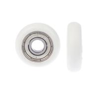 1 unidad 608 ZZ 8 * 30 * 8,5mm POM Nylon tipo redondo rueda de rodillo POM envuelto 608ZZ rodamiento polea rueda de plástico