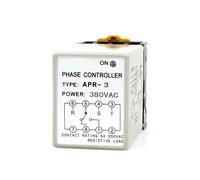 1 unidad APR-4 APR-3 protector de secuencia de fase motor de relé trifásico for evitar pérdida de fase/inversión 220 V/380 V(AC380V,APR-4)