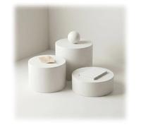 1 Unidad Cilindro Elevadores De Exposición Para Fotografía Y Conservadores, Mesa Decorativa Para El Hogar Para Galería Arte Mural Plantas, Soporte Con Pedestal Para Zapatos Bolsos(40x70cm)