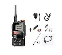 (1 unidad - Comida completa) UVK6 Walkie Talkie Am FM Radio bidireccional Estación conmutadora Ham Conjunto