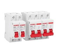 1 unidad DC MCB 12 V 24 V 48 V 60 V 110 V disyuntor interruptor de protección de batería positivo negativo cortocircuito 2P 10 A 20 A 50 A 100 A 125 A 150 A(1P-1P,16A)