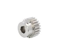 1 unidad de 2 módulos de engranajes rectos 26T/27T con chavetero, engranaje de motor de acero inoxidable 304, engranaje de refuerzo para equipos CNC(27T Bore 20mm+Keyway 6mm)