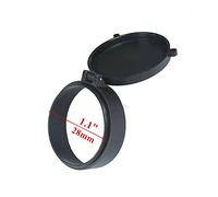 1 unidad de 25,5-67mm, cubierta de lente for mira de Rifle, tapa de protección de resorte rápido abatible hacia arriba, tapa de lente de objetivo, calibre Airsoft, mira for Rifle de caza ( Color : 28m