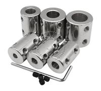 1 unidad de acoplamiento rígido for eje de 3 mm/3,17 mm/4 mm/5 mm/6 mm/6,35 mm/7 mm/8 mm/10 mm/12 mm, conector for motor, manguito de acero n.° 45.(3.17mm-3.17mm)